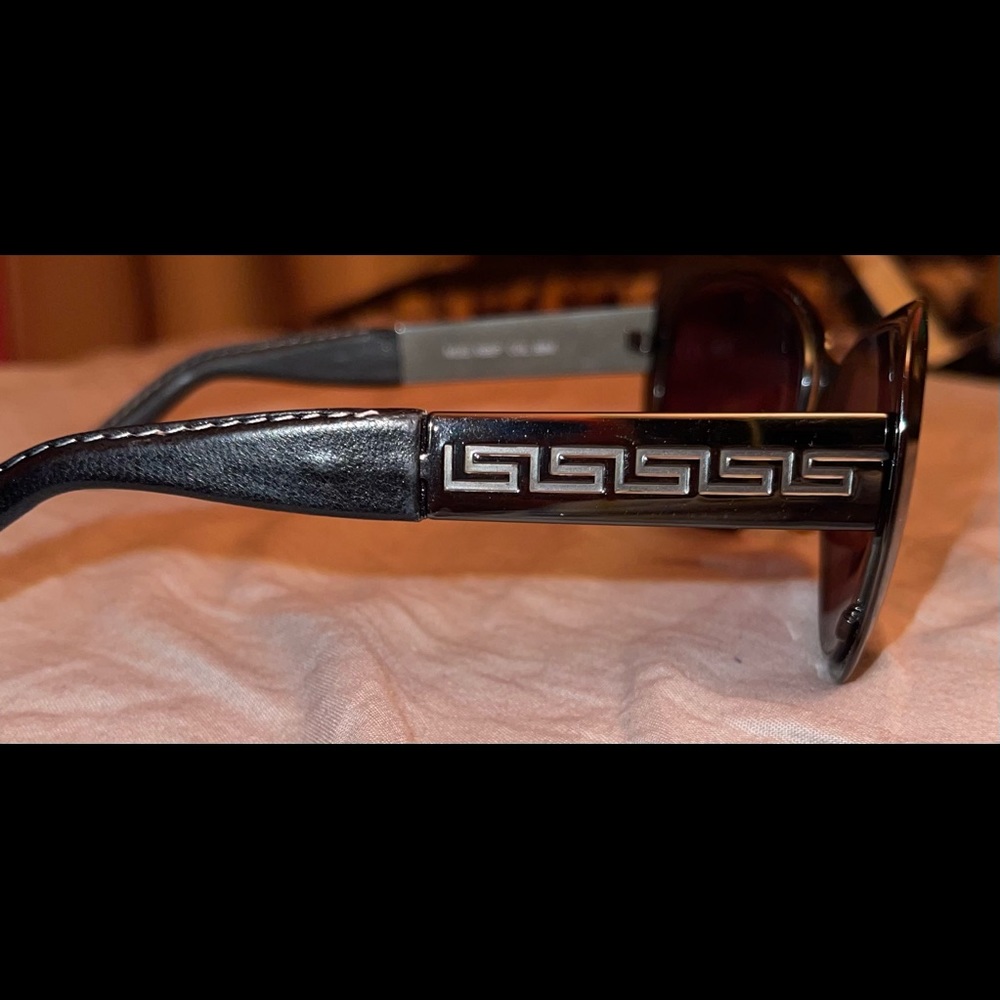 Black Vintage Versace Shades (Womens sunglasses but can be worn by men as well)